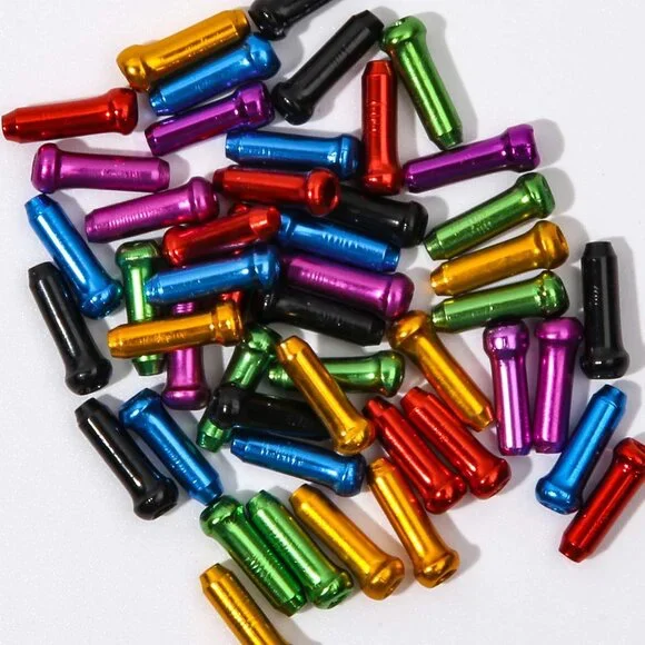 Bike Cable End Caps, Alloy Crimps, Brake Cable End Tips for Road Mountain Bicycl - Picture 8 of 8